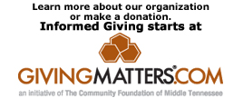 Learn more about us or make a donation at GivingMatters.com